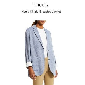 THEORY Hemp Single-Breasted Jacket
